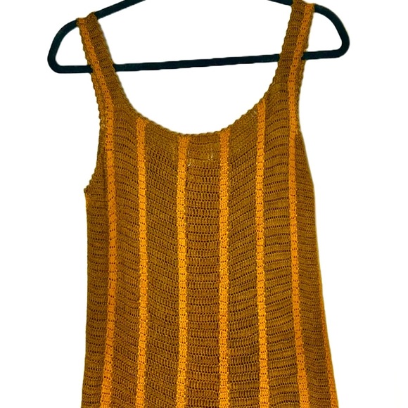 NWT Cleobella Ginger Hand Crochet Maxi Dress in Terracotta & Brown Stripes, M - Picture 12 of 16